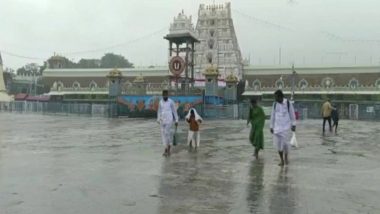 Cyclone Mandous: Tirupati Temple Premises Waterlogged, Devotees Face Problems As Heavy Rain Battered Tirumala