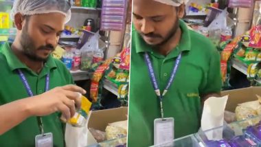 ‘Say No to Plastic’: Here’s How a Shopkeeper at Lokmanya Tilak Terminus Station Is Contributing to Cleanliness (Watch Video)