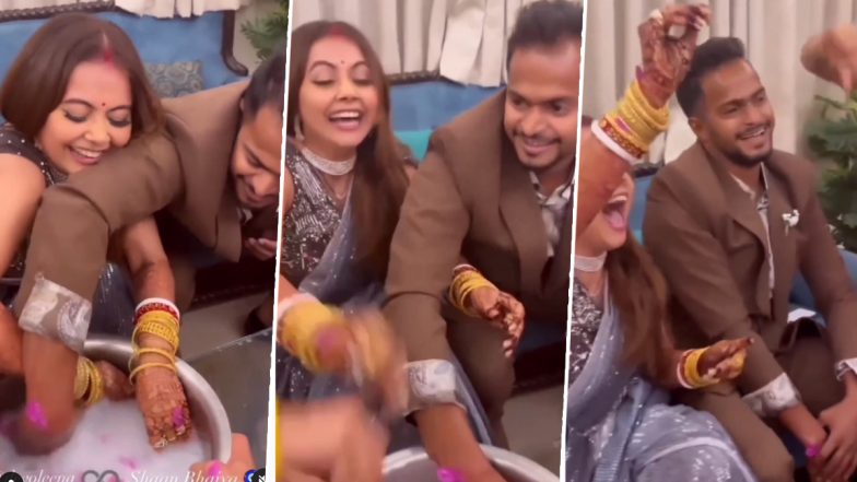 Devoleena Bhattacharjee Wedding: Saath Nibhaana Saathiya Actress Wins Post-Wedding Ring Ritual Game With Hubby Shahnawaz Shaikh (Watch Video)