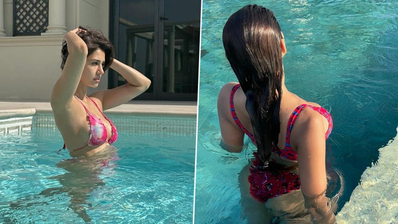 Disha Patani Flaunts Her Envious Curves in Bikini in These Stunning Poolside Photos!