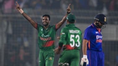 Rohit Sharma’s Heroics in Vain Bangladesh Beat India by Five Runs in Thrilling 2nd ODI 2022, Win Series 2–0