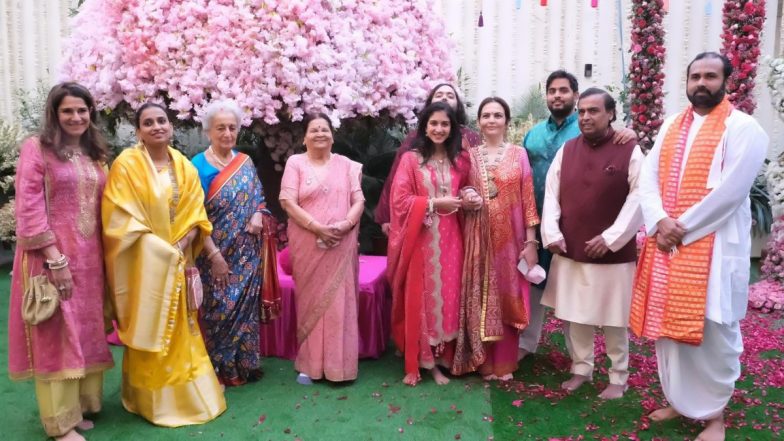 Anant Ambani to Marry Radhika Merchant, Roka Held Today At Shrinathji Temple in Rajasthan