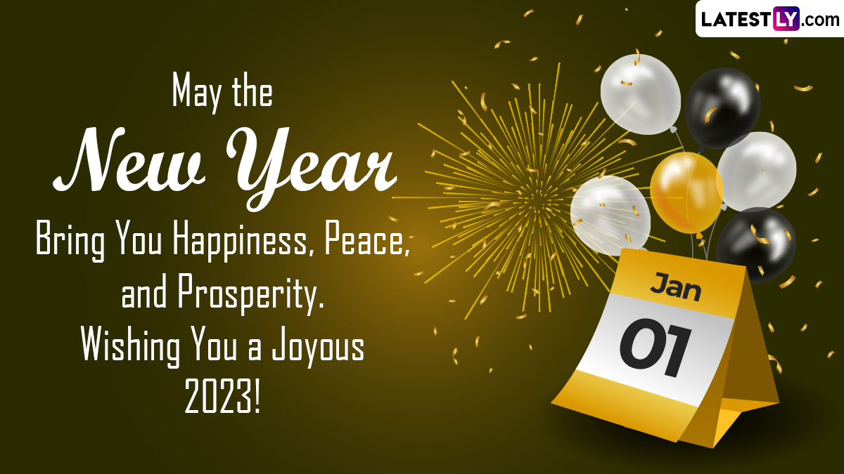 First Day of New Year 2023 Wishes & GIF Images WhatsApp Messages, HD