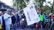 Uttarakhand CM Pushkar Singh Dhami Flags Off Winterline Carnival Cycle Rally in Mussoorie (See Pics)