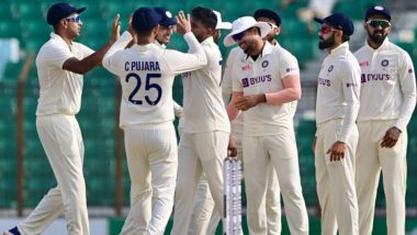 IND vs BAN 1st Test: India Beat Bangladesh by 188 Runs on Day 5, Take 1-0 Lead in Two-Match Series