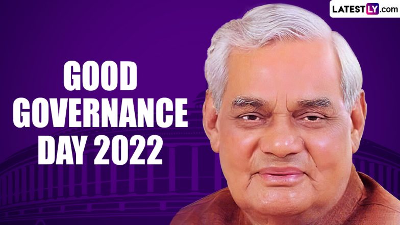 Good Governance Day 2022 Date And Significance: Know History Of The Day ...