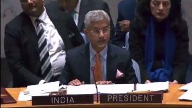 MEA S Jaishankar Hits Back Hard at Pakistan Foreign Minister Bilawal Bhutto’s Remarks on Kashmir Issue at UNSC (Watch Video)