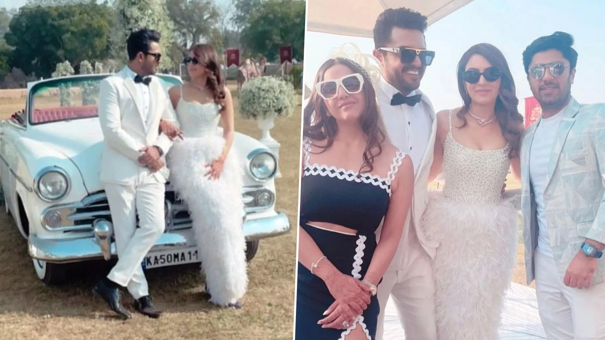 Hansika Motwani and Sohael Khaturiya Wedding: Pics From Couple's  White-Themed Pre-Wedding Bash Go Viral | 🎥 LatestLY, image size:1200x675