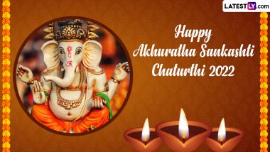 Akhurtha Sankashti Chaturthi 2022 Wishes and Greetings: Share WhatsApp Messages, Images, HD Wallpapers and SMS on the Day Dedicated to Lord Ganesha