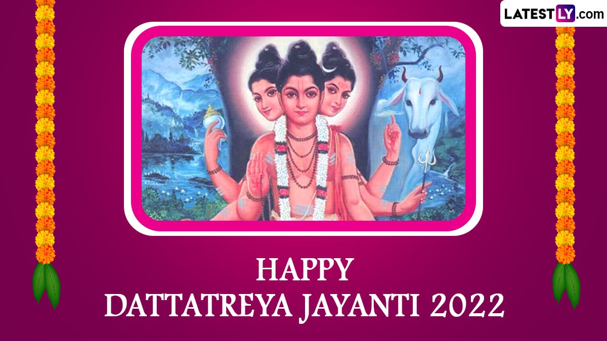 Dattatreya Jayanti 2022 Images and Lord Datta HD Wallpapers for Free Download Online: Messages, Greetings and Wishes To Celebrate the Pious Hindu Festival | 🙏🏻 LatestLY Dattatreya Jayanti 2022 Images and Lord Datta HD Wallpapers for Free Download Online: Messages, Greetings and Wishes To Celebrate the Pious Hindu Festival | 🙏🏻 LatestLY