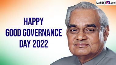 Good Governance Day 2022 Images and HD Wallpapers for Free Download Online: Share Wishes, Greetings and WhatsApp Messages on Sushasan Divas