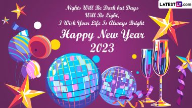 Happy New Year 2023 Images & HNY 2023 HD Wallpapers for Free Download Online: Send Wishes, WhatsApp Messages, Facebook Quotes and GIF Greetings to All