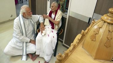 Heeraba Modi Health Update: PM Narendra Modi’s Mother’s Health Condition Is Recovering at UN Mehta Hospital, Likely To Be Discharged Soon