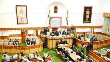 Winter Session of Himachal Pradesh Vidhan Sabha to Be Held in Dharamshala From January 4