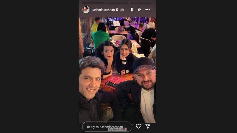 Pashmina Roshan Shares a Pic With Hrithik Roshan and His Girlfriend Saba Azad From Their Vacay!