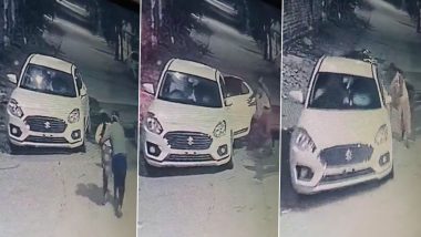 Telangana Shocker: 18-Year-Old Girl Kidnapped in Front of Father in Rajanna Sircilla, Abduction Captured on CCTV (Watch Video)