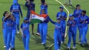 India Women&rsquo;s Team Perform Victory Lap at DY Patil Stadium After Clinching Thrilling Super Over Win Over Australia in 2nd T20I (Watch Video)
