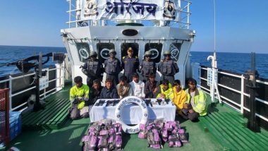 Indian Coast Guard, Gujarat ATS Seize 40Kg Drugs Worth Rs 300 Crore From Pakistani Boat, Arrest 10 Crew