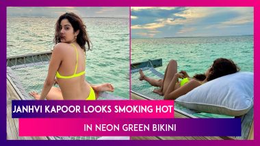 Janhvi Kapoor Looks Smoking Hot In Neon Green Bikini; Pictures From Her Maldives Vacay Go Viral