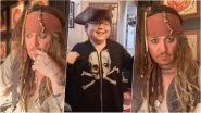 Johnny Depp Returns As Captain Jack Sparrow for Terminally Ill YouTuber &lsquo;Captain Kori&rsquo; To Help Reach 100k Subscribers! (Watch Video)