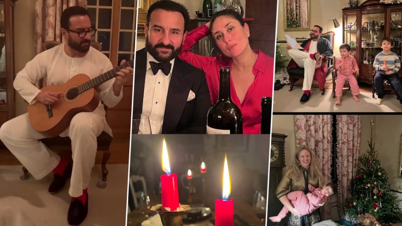 Kareena Kapoor Khan Shares Instagram Reel and Gives Glimpse of Her Fun-Filled Christmas Celebration With Saif Ali Khan, Taimur and Jeh (Watch Video)