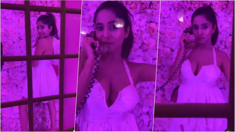 Kate Sharma in Sexy Cleavage-Revealing White Dress for Christmas Video Is Both Hot and Cute, Watch Instagram Reel