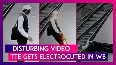 West Bengal: Ticket Checker Accidently Gets Electrocuted At The Kharagpur Railway Station; Video Goes Viral