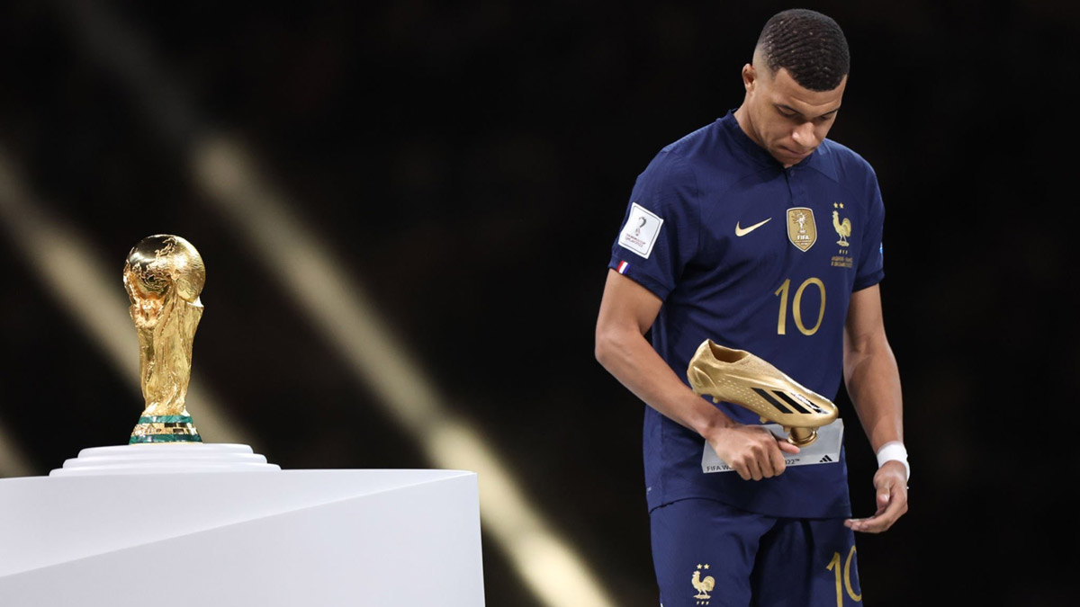 Kylian Mbappe wins World Cup Golden Boot award, beating Messi