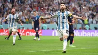 Lionel Messi Surpasses Gabriel Batistuta To Become Argentina’s All-Time World Cup Top-Scorer, Achieves Feat During Argentina vs Croatia FIFA World Cup 2022 Semifinal