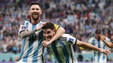Lionel Messi, Julian Alvarez Star As Argentina Qualify for FIFA World Cup 2022 Final With 3–0 Win Over Croatia (Watch Goal Video Highlights)