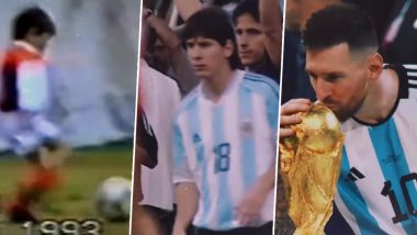Lionel Messi Shares Touching Video on His Journey to Becoming FIFA World Cup 2022 Champion, Pens Note Writing ‘It Is Also From Diego Who Encouraged Us From Heaven’