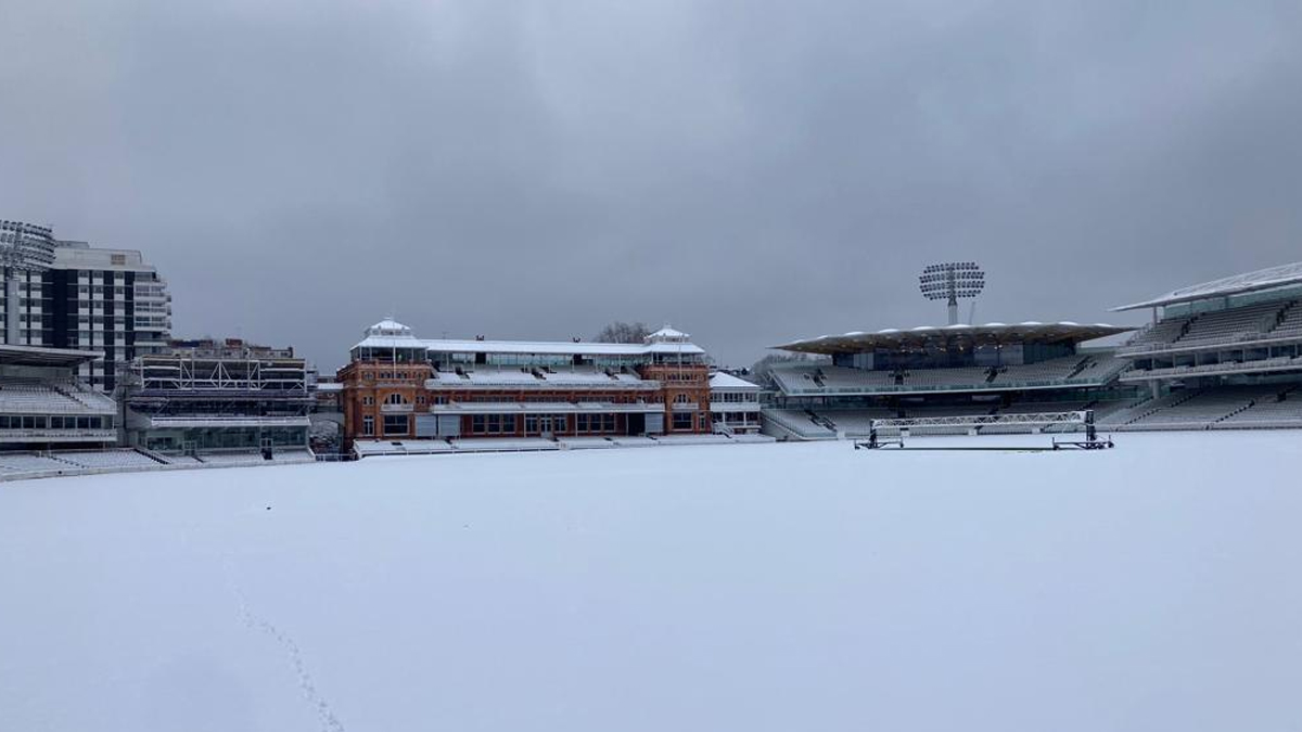 Picture of Lord's Cricket Ground Covered in Ahead of Christmas