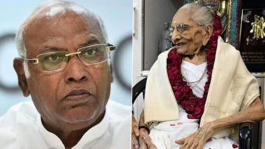 Heeraben Modi Dies: Congress Chief Mallikarjun Kharge Condoles Death of PM Narendra Modi’s Mother