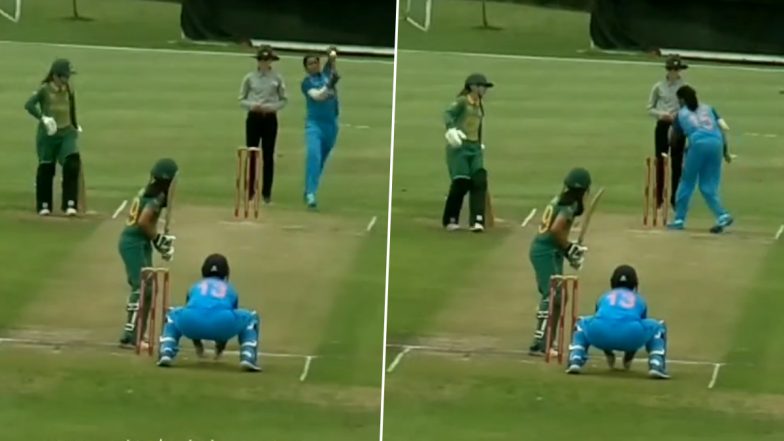 Mannat Kashyap Pulls Off Deepti Sharma! India U19 Bowler ‘Mankads’ South African Batter, Captain Shafali Verma Recalls Non-Striker to Withdraw Run-Out Appeal (Watch Video)