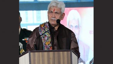 Jammu and Kashmir LG Manoj Sinha Lays Foundation Stone of First Direct Foreign Investment Project in Srinagar