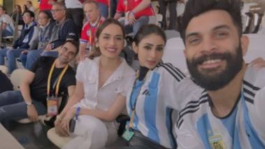 FIFA World Cup 2022: Manushi Chhillar Poses for Selfie With Rumoured Beau Nikhil Kamath, Mouni Roy Shares the Click on Instagram!
