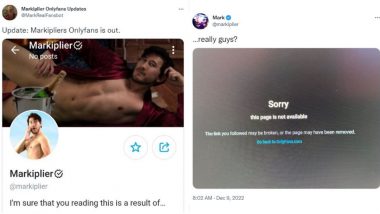 Markiplier Is on XXX Platform OnlyFans, Sparks ‘Thirst’ for ‘Tasteful Nudes’ Funny Memes on Twitter! Check Out the Hilarious Posts Right Away