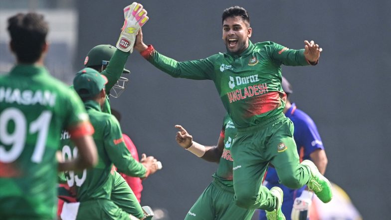 IND vs BAN 1st ODI 2022: Mehidy Hasan Miraz, Shakib Al Hasan Shine As Bangladesh Edge Past India in Low-Scoring Thriller