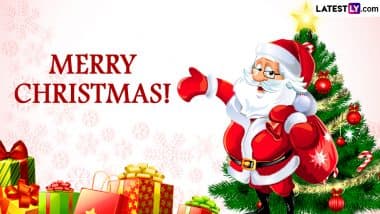 Merry Christmas 2022 Wishes & Greetings: Send Santa Claus HD Images,  WhatsApp Stickers, Messages, Quotes, Wallpapers & Colourful GIFs To  Celebrate Xmas Day!