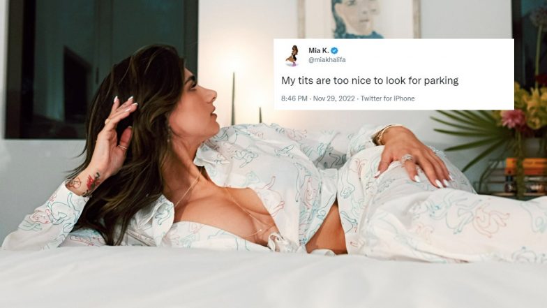 Mia Kalifa Xxx In Bed Room Vldeo - Mia Khalifa Shares NSFW Tweet 'My Tits Are Too Nice To Look for Parking,'  Racy Message on Twitter Goes Viral! | ðŸ‘ LatestLY