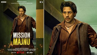 Mission Majnu: Sidharth Malhotra, Rashmika Mandanna’s Film to Premiere on Netflix on January 20, 2023 (View Poster)