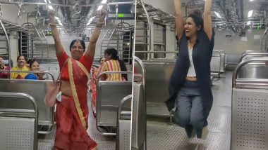 Saree-Clad Old Woman Swinging in Mumbai Local Train's Ladies Compartment Goes Viral Again!