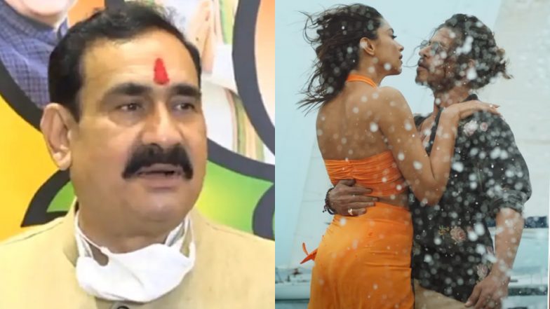 Pathaan: MP Home Minister Narottam Mishra Objects to 'Saffron' Costumes Worn in Shah Rukh Khan-Deepika Padukone's Song Besharam Rang