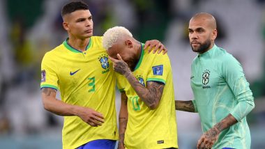 Neymar Breaks Down After Brazil’s Shock Elimination From FIFA World Cup 2022 With Quarterfinal Defeat to Croatia (Watch Video)