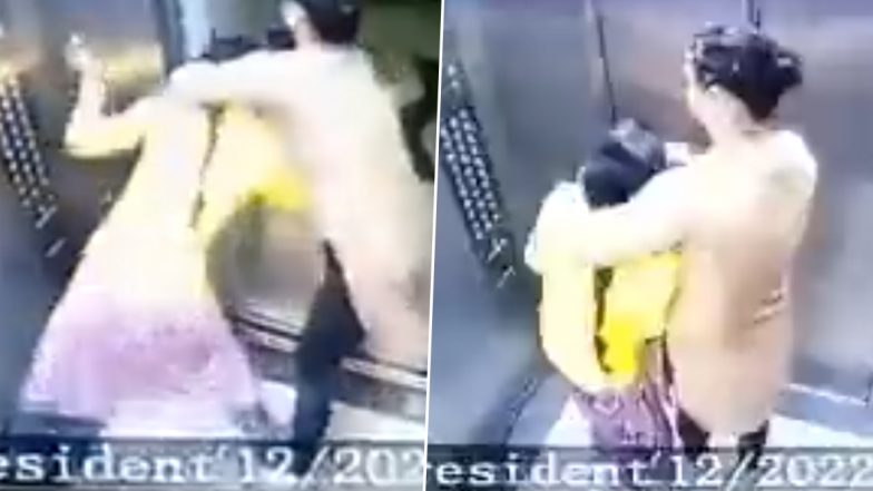 Noida Shocker: Cleo County Society Resident Pulls and Drags Domestic Help Out of Elevator To Work, Video Goes Viral; Case Registered