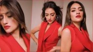 Nusrat Jahan&rsquo;s Sexy Red-Hot Look in Instagram Reel Will Inspire You To Wear Red Pantsuit This Christmas 2022!