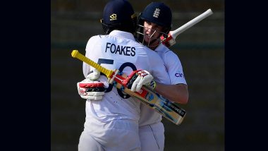 PAK vs ENG 3rd Test 2022 Day 2: Pakistan Trail by 29 Runs at Stumps After Harry Brook Shines in England’s First Innings Effort of 354