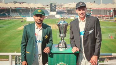 Babar Azam, Tim Southee Unveil Test Series Trophy Ahead of Pakistan vs New Zealand 1st Test 2022