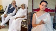 Heeraben Modi Dies at 100: Kangana Ranaut Expresses Grief Over Death of PM Narendra Modi&rsquo;s Mother