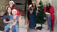 Palak Tiwari Gives Glimpse of Her &lsquo;Christmas Mood&rsquo; With Mom Shweta Tiwari and Brother Reyansh Kohli (View Pics)